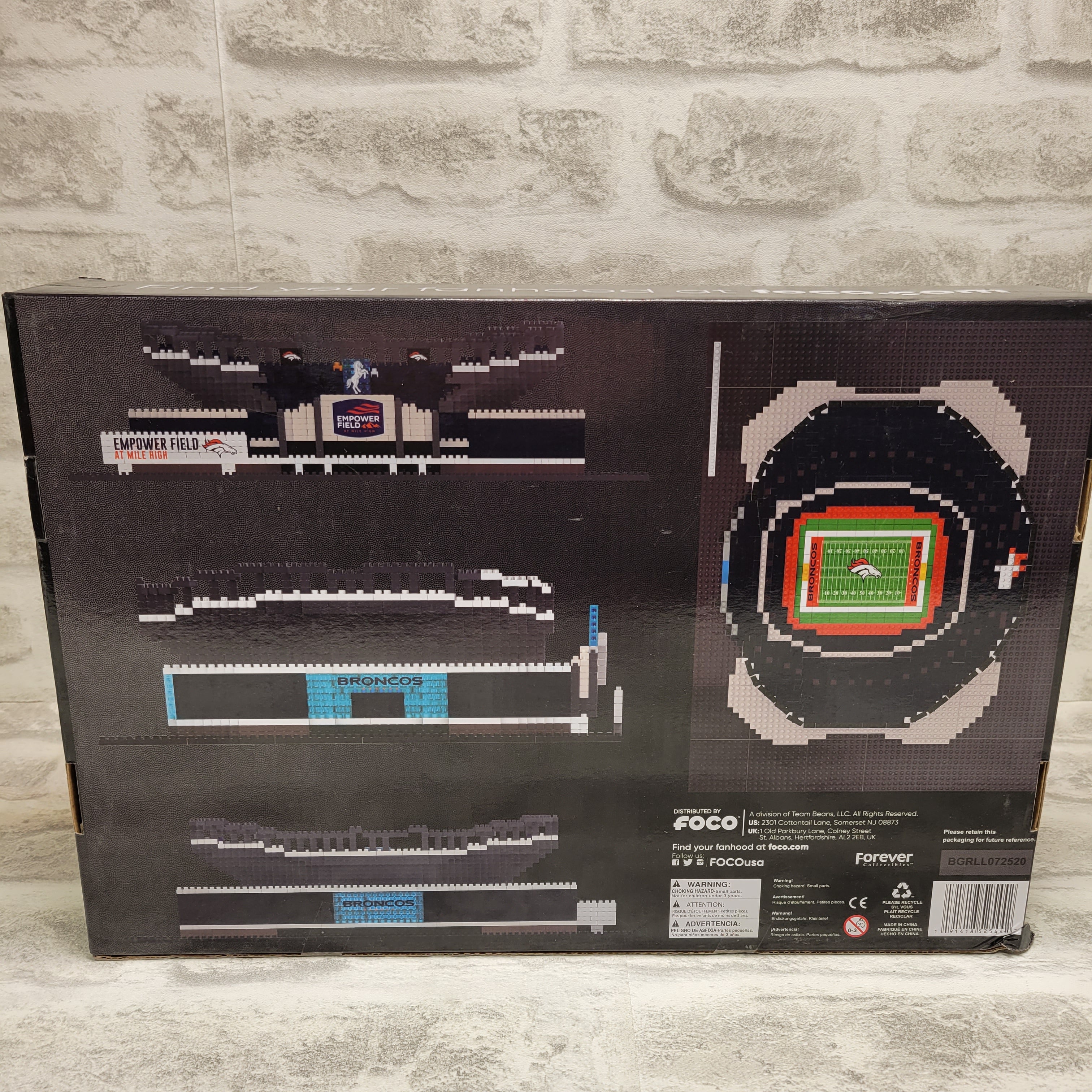 Denver Broncos Mile High Stadium Building Bricks, Great Gift (7619745546478)